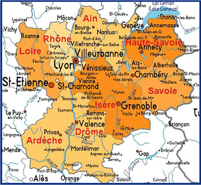 Carte de notre zone d'intervention